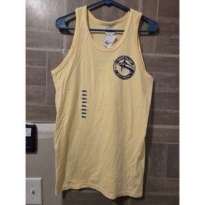 Fripp Island South Carolina SC Tank Top Yellow Adult Sz Small Fish On NEW NWT